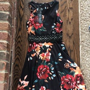 MIDI flower print dress
